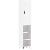 vidaXL Highboard blanc 34,5x34x180 cm Bois composite