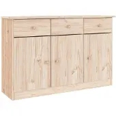 vidaXL Sideboard ALTA 112x35x73 cm Pin massif