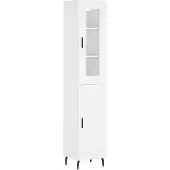 vidaXL Highboard blanc 34,5x34x180 cm Bois composite