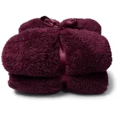 Unique living Plaid Unique Living Teddy Pomegranate Bordeaux-150 x 200 cm