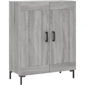 vidaXL Sideboard Gris Sonoma 69,5x34x90 cm Matériau dérivé du bois