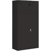 vidaXL Classeur noir 90x40x180 cm acier