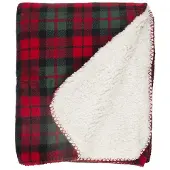 Unique living COPERTA PLAID FALUN 130X160CM SCOZZESE PILE SOFFICE CALDO INVERNO REGALO