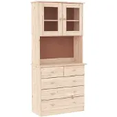 vidaXL Highboard ALTA 77x35x165 cm Pin massif