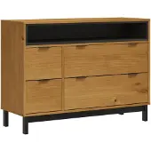 vidaXL Armoire à tiroirs FLAM 110x40x80 cm Pin massif