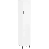 vidaXL Highboard blanc 34,5x34x180 cm Bois composite