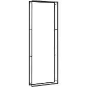 vidaXL Étagère à bois de chauffage noir mat 110x28x312 cm Acier