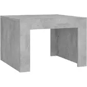 vidaXL Table basse gris béton 50x50x35 cm Bois composite