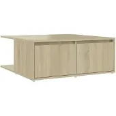 vidaXL Table basse chêne Sonoma 80x80x31 cm Bois composite