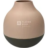 Point-Virgule Vase en fibre de bambou 18.1x19cm rose poudré/gris foncé