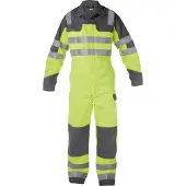Dassy Combinaison de sécurité Spencer Multinorm avec poches genouillères JAUNE NEONON/GRAIS GRIS Taille XL Longueur : STANDARD