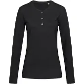 Stedman Tee-shirt à Manches Longues pour Femme avec Boutons Stedman STE9580 Black Opal - Taille L