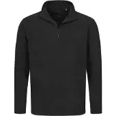 Stedman Pull-over polaire demi-zip pour hommes Black Opal - Stedman STE5020 - Taille S
