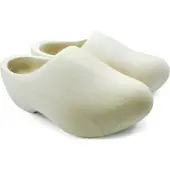 Gevavi Sabot en Bois Gevavi Enfant VV Blanc Poncé-Taille 22