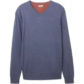 Bonprix Pull-over bleu-gris