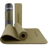 Tunturi Tapis de yoga 8 mm, vert militaire