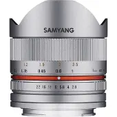 Samyang 8 Mm F2.8 Ii Umc Canon M Camera Lens Argenté