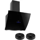 Klarstein Annabelle 60 Hotte aspirante + 2 filtres recyclage d'air 595 m³/h noir