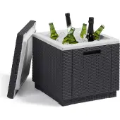 Allibert Table d'appoint Allibert KETER Ice Cube Graphite 42 x 42 x 41 cm
