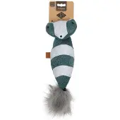 D&D Home Rocco Catnip, raton laveur 40 x11cm bleu (Peluche pour chat)