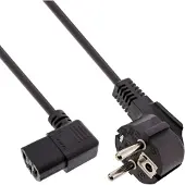InLine cordon d'alimentation (3 m), Câble d'alimentation, Noir