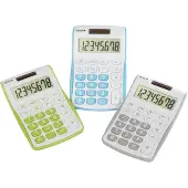 Genie Calculatrice 120 B 8 chiffres (Dual Power (Pile, solaire), design compact vert