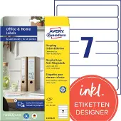 Avery Étiquettes de classeur recyclées, Home Office, petit paquet