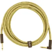Fender Deluxe 10ft Straight/Angle Instrument Cable Tweed