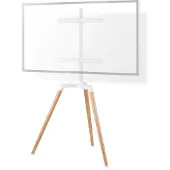 Ginza.se Support TV sur Pied | 50 - 65 " | Poids d'écran maximal pris en charge: 35 kg | Scandinavian Design | Rotatif | Sangle anti-bascule | Verrouillage par pression | Acier / Aluminium | Blanc