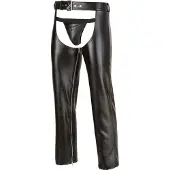 Svenjoyment Underwear Chaps & String noir 2XL XL L M S - Taille : XL