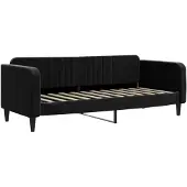 vidaXL Lit de jour noir 80x200 cm velours