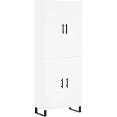 vidaXL Highboard blanc 69,5x34x180 cm Bois composite