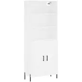 vidaXL Highboard blanc 69,5x34x180 cm Bois composite