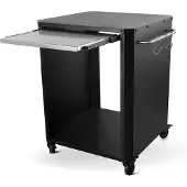 Cozze Table extensible pour four à pizza d'extérieur noir