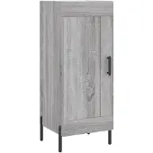 vidaXL Sideboard Gris Sonoma 34,5x34x90 cm Matériau dérivé du bois