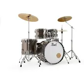 Pearl Roadshow 6pc Drum Kit w/Sabian Cymbals Bronze Metallic