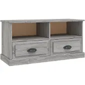 vidaXL Armoire TV Gris Sonoma 93x35,5x45 cm Bois composite