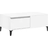 vidaXL Table basse blanche 90x50x36,5 cm Bois composite
