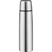 Alfi IsoTherm Perfect, Bouteille isotherme, Thermos, Récipient isolant, Fermeture ÿ Vis, Inox 1 L, Avec Verre Dans Le Couvercle, 5107205100