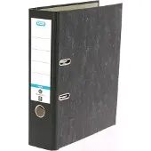 Pierre by Elba Classeur smart Wolkenmarmor, Dos : 80 mm, Noir DIN A4, Couverture en papier Wolkenmarmor, collé (A4, 80 mm, 1 pcs)