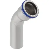 Geberit Coude à douille unique 45 ° d18 MAPRESS ACIER INOXYDABLE - 30703 (Connexion angulaire)