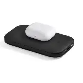Lexon Banque sans fil Softpower 10'000mAh (10000 mAh, 15 W), Chargeur de secours, Noir