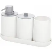 IDesign Organisateur de Salle de Bain iDesign Cade Blanc (4-Pièces)