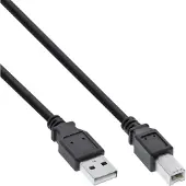 InLine 34557X Câble USB 2.0, A à B, noir, 7m