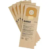 DeWalt 5 sacs d’aspirateur en papier DWV9401-XJ