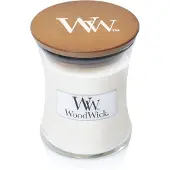 Woodwick Linen bougie parfumée avec mèche en bois 85 g