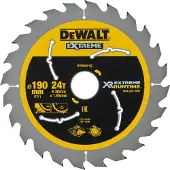 Dewalt XR Extreme Runtime Lame de scie circulaire scie circulaire à main, 1 pièce, 190/30 mm 24 WZ/FZ, dt99562 de QZ