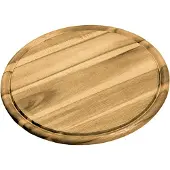 Kesper Assiette à viande avec rainure à jus, Planche à découper, Marron