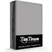 Day dream Drap-Housse DayDream Gris Coton-90 x 200 cm