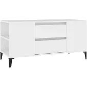 vidaXL Armoire TV blanche 102x44,5x50 cm Bois composite